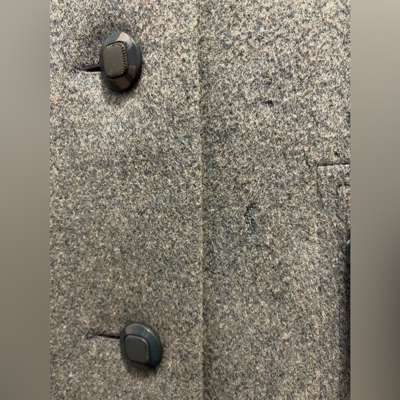 Bromley 100% Wool Button Down Trench Coat Long Sleeves Women’s Size Medium/Large - Picture 16 of 16